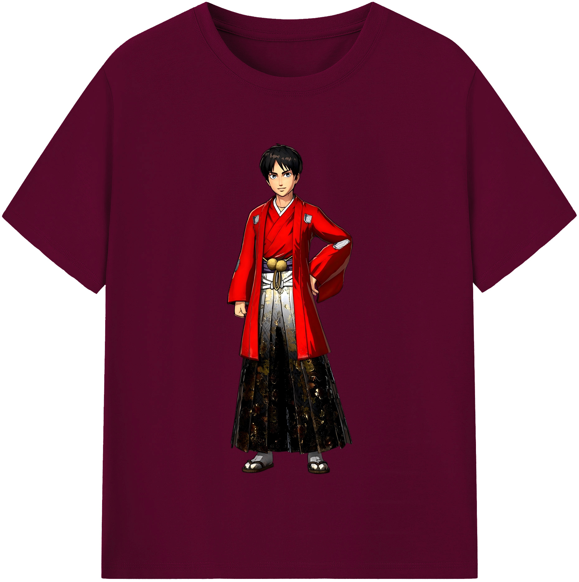 （画像用） 進撃の巨人 エレン･イェーガー Attack on Titan Eren Jäger レディースカジュアルプリントTシャツ（綿100％）